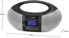 img 2 attached to Универсальное портативное радио HANNLOMAX HX-506R: Bluetooth, USB/SD воспроизведение MP3, Aux-in, двойное питание AC/DC (черный)