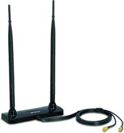 📶 trendnet duo 7dbi indoor omni directional antenna kit with mounting base - tew-ai77ob: boost your wireless connectivity logo