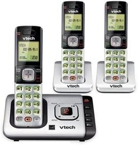 img 1 attached to 📞 VTech 3-Handset Cordless Phone with Caller-ID, Call-Waiting, and Answering System