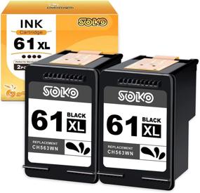 img 4 attached to 🖨️ SOKO Remanufactured Inkjet Cartridge for HP 61XL 61 XL Compatible with Envy 4500 4501 4502 5530 5535 Deskjet 1000 1055 1056 2541 2549 3000 3050 3054 3512 Officejet 2620 (2 Black)