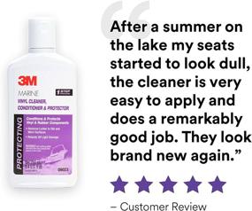 img 1 attached to 🚤 3M 09023 Marine Vinyl Cleaner, Conditioner, &amp; Protector: Trusted 8.45 fl oz Solution for Boat Vinyl Care