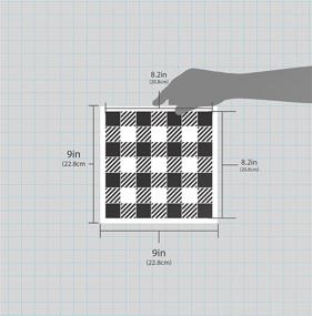 img 2 attached to 🐃 Buffalo Plaid Checker Stencil by StudioR12 - Reusable Mylar Template for DIY Picnic Pattern Wall Art, Craft Rustic Farmhouse Home Decor, Paint Wood Signs - Select Size (9" x 9") - Perfect Gift for Backgrounds