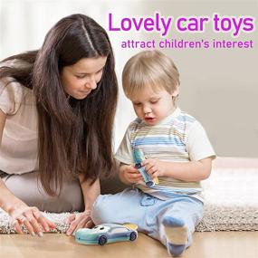 img 1 attached to Детская игрушка-мобильный телефон Lukax Baby: интерактивная музыкальная машинка для мальчиков от 6 до 18 месяцев с звездным проектором и музыкой - обучение и развлечение в синем цвете.