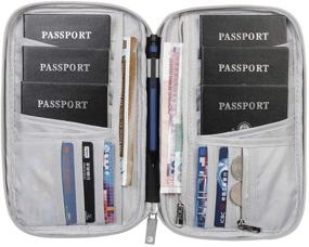 img 2 attached to 🌍 Streamline Your Travel with the VanFn Passport Wallets Document Organizer