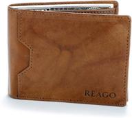 👜 exquisite reago handcrafted trifold leather stitching: the perfect blend of style and durability logo