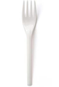 img 1 attached to 🍴 Susty Heavy Duty Small White Fork Party Supplies - Pack of 50