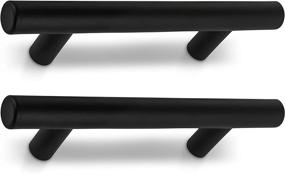 img 4 attached to 🔥 Stylish and Durable 35-Pack 5-Inch Stainless Steel Cabinet Pulls - Matte Black Modern Hardware for Kitchen Cabinet, Drawer, Cupboard - Compatible with Various Cabinet Styles