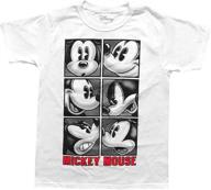 🐭 футболка disney mickey mouse attitude для мальчиков белого цвета: раскройте всю магию с этим символичным футболкой. логотип