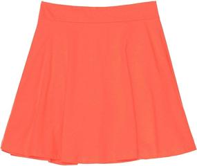 img 3 attached to 🎀 Pink Peacock Girls' Simple Skater Skort: Comfortable and Versatile Clothing Option