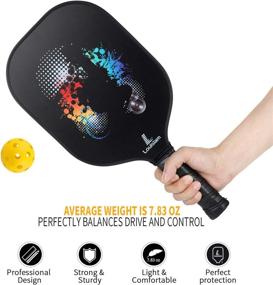 img 1 attached to 🏓 Louislam Graphite Pickleball Paddles Set - Lightweight Paddle Racket Set with Balls"