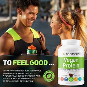 img 1 attached to 🌱 Vegan Plant-Based Protein Powder Supplement - Gluten-Free, Non-GMO, Erythritol-Free, Soy-Free, Dairy-Free Pea Protein for Men and Women