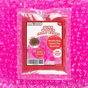 img 4 attached to 💧 1lb Bag of Pink Water Gel Pearls Beads - Home Decor, Wedding Centerpieces, Vase Filler, Plant Décor, Toys, Education - Makes 12 Gallons