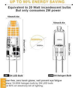 img 3 attached to 💡 AGOTD White Halogen Replacement Bulbs - 6 Pack