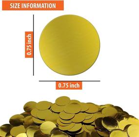 img 3 attached to ✨ Golden Glamour: 100g Sparkling Round Dot Confetti – Metallic Glitter Foil Circles for Party, Wedding, Festival DIY Decor