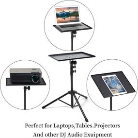 img 2 attached to 🎯 Bulalu Portable Laptop Tripod Stand: Versatile Projector Stand & Detachable Computer Desk for Outdoor DJs, with Adjustable Height Range from 18 to 47 Inches - Ideal for Stage or Studio Use