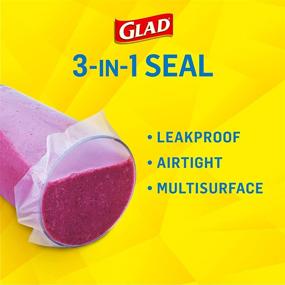 img 3 attached to 🔒 Glad Press'n Seal Plastic Food Wrap - 100 Square Foot Roll (Pack of 3) - Save with Bulk Purchase!