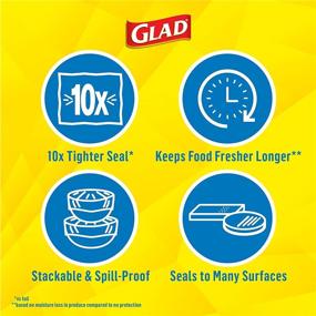 img 2 attached to 🔒 Glad Press'n Seal Plastic Food Wrap - 100 Square Foot Roll (Pack of 3) - Save with Bulk Purchase!