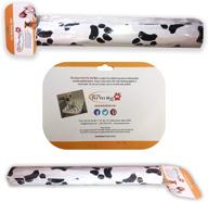 🐾 premium pet vet mat with black and white dog paw print (standard) - for an easy and comfortable experience logo