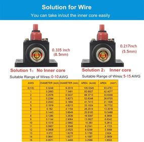 img 2 attached to 🔊 WOHHOM 150A Audio Circuit Breaker For Car Stereo, Inverter & Marine Boat Audio System Protection - Manual Reset, 12V-24V DC, Automotive Compatibility