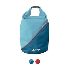 img 4 attached to 🐶 Kurgo Kibble Carrier for Dogs - Dog Food Travel Bag and Storage Container, Camping Dog Accessories - BPA Free, Foldable, Holds 5 Pounds, Coastal Blue and Red