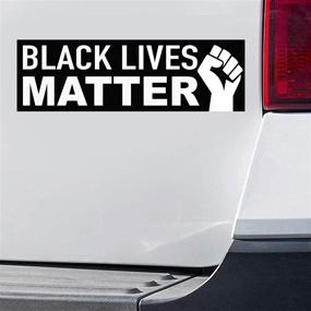 img 3 attached to 🖤 10x3-дюймовый виниловый наклейка Black Lives Matter для бампера - Я не могу дышать, движение BLM, протест, наклейки для ноутбука, автомобиля, стены, окон против расизма, багажа, путешествий, скрапбукинга, скейтборда, футболки, знаков