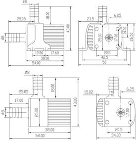 img 1 attached to 💧 Мини водяной насос Marvel Star 12V DC для жидкостного охлаждения ПК CPU - 63 GPH