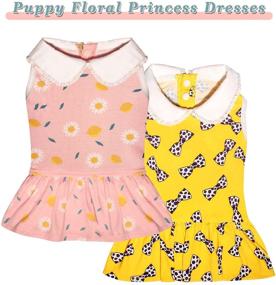 img 1 attached to 👗 Topkins Dog Dress: Stylish Floral Pet Clothes Outfit for Small Dogs and Cats - Cotton Soft, Perfect for Puppy Parties and Costumes