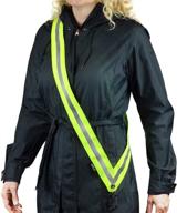 moonsash - the ultimate reflective gear for night walking/e-bikes/scooters - reversible, stylish, and practical - say goodbye to belts, bands, and vests - made in the usa - ideal for men, women, and kids - available in yellow and black логотип