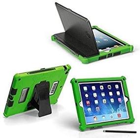 img 2 attached to Green iPad Mini G5 Stylus Case - Slim Tough Protection with Built-in Hard Cover