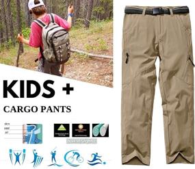 img 1 attached to Premium Youth Uniform Outdoor Hiking 12 14Y Boys' Clothing for Active Adventures
