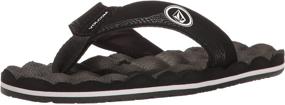 img 4 attached to 👦 Volcom Recliner Youth Sandal - Black Outdoor Shoes for Boys