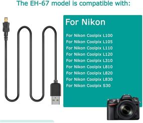 img 1 attached to 📷 EH-67 EH67 USB Cable 1.0M for Nikon Coolpix L100 L105 L110 L120 L310 L320 L330 L340 L810 L820 L830 L840: High-Quality Digital Cameras DC Cable