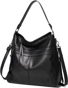 img 4 attached to 👜 Стильные сумки-хобо для женщин: SIXVONA Модные большие сумки для плеча, перекрестного ношения и на ремне - идеально для леди.