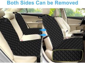 img 2 attached to 🐶 Bark Lover Durable Waterproof Dog Seat Cover for Front &amp; Back Seat - Scratch Resistant, Nonslip Car Seat Protector for Dogs Kids - Universal Size