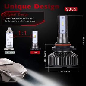 img 3 attached to 🔦 BIOCHENG HB3 9005 Led Headlight Bulb: Xenon White, DOT Certified, 50W 10000 Lm 6000K - 2 Pack