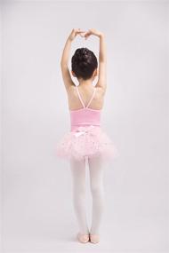 img 3 attached to 🩰 Dancina Girls Ballet Dance Skirted Leotard Camisole Dress with Full Front Lining