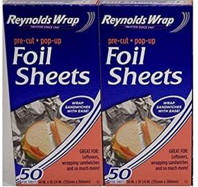 img 1 attached to 📦 2 Packs of Reynolds Wrappers Pop Up Foil Sheets - 50 Ct Each