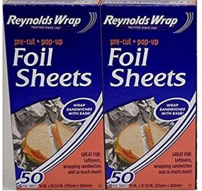 img 2 attached to 📦 2 Packs of Reynolds Wrappers Pop Up Foil Sheets - 50 Ct Each