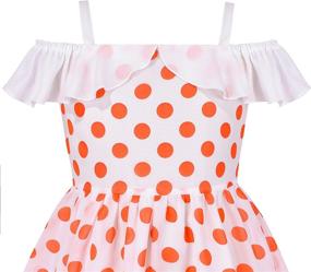 img 2 attached to Sunny Fashion Chiffon Suspender Sleeveless Girls' Clothing and Dresses
