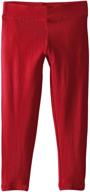 🧦 french toast girls' toddler solid legging in red, size 4t logo