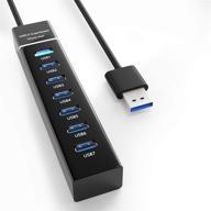 🔌 7-port usb hub 3.0 for ps4, ps5, xbox, macbook, surface pro & more logo