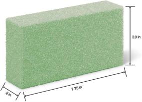 img 3 attached to FloraCraft FloraFōM Green Block: 2 Inch x 3.9 🟩 Inch x 7.75 Inch - Perfect Craft Foam for Various Projects
