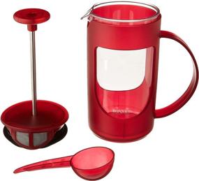 img 1 attached to ☕ BonJour Ami-Matin Unbreakable French Press Coffee Maker - Perfect for Traveling, Camping & Everyday Use - 3-Cup/12.7 Ounce - Red