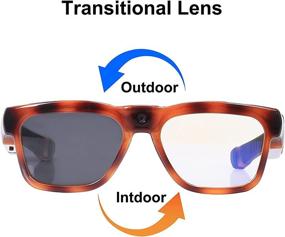 img 2 attached to 🕶️ OhO Mini Camera Sunglasses: Water Resistant Ultra HD Camera with 32GB Memory, Blue Light Blocking, and Transitional Safety Lens for Indoor and Outdoor Use