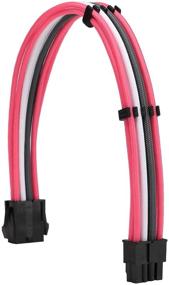 img 1 attached to FormulaMod Sleeve Extension Power Supply Cable Kit 18AWG ATX 24P+ EPS 8-P+PCI-E8-P With Combs For PSU To Motherboard/GPU(Pink Grey White)