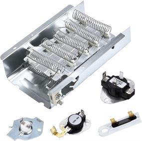 img 4 attached to 🔥 High-Quality Dryer Heating Element & Thermostat Fuse Kit - Reliable Replacement for Appliance Dryer Part 4531017 & 4617547 (279838/3977767/3392519/3387134/3977393)