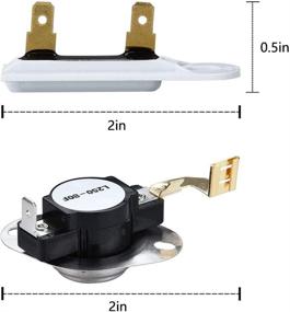 img 1 attached to 🔥 High-Quality Dryer Heating Element & Thermostat Fuse Kit - Reliable Replacement for Appliance Dryer Part 4531017 & 4617547 (279838/3977767/3392519/3387134/3977393)