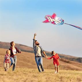 img 1 attached to 🦄 Richtim Unicorn Kite: Exciting Single Line Kite for Outdoor Fun & Games - Easy to Assemble and Fly, 40x36 Hugh Unicorn Kite for Kids Beginners