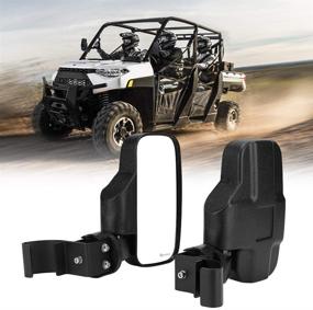 img 4 attached to Зеркала заднего вида для UTV от kemimoto для Polaris Ranger 570 900 XP 1000 2015-2021, General 1000, Can Am Defender & Maverick Trail (Pro Fit Cab) - Не совместимы с полными дверями