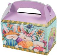 🐰 set of 12 fun express easter bunny cardboard treat favor boxes - ideal easter party supplies for a festive celebration logo